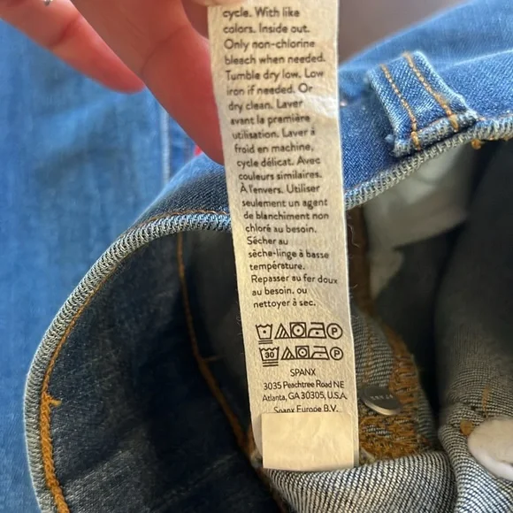 ❌DO NOT BUY ❌Spanx Pull on Flare Jeans Women's vintage Indigo Flared Size M NWT - Picture 12 of 13